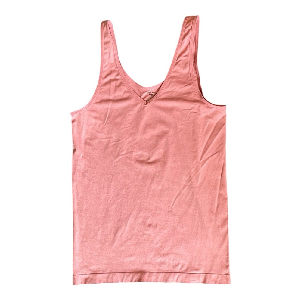 Modern movement light pink tank top, size L